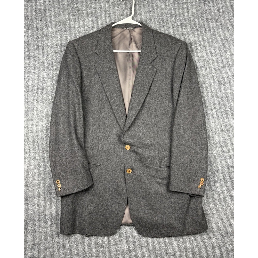 Ermenegildo Zegna Concept I Sport Coat Mens Gray Fabric Blazer 22" P2P FLAWS